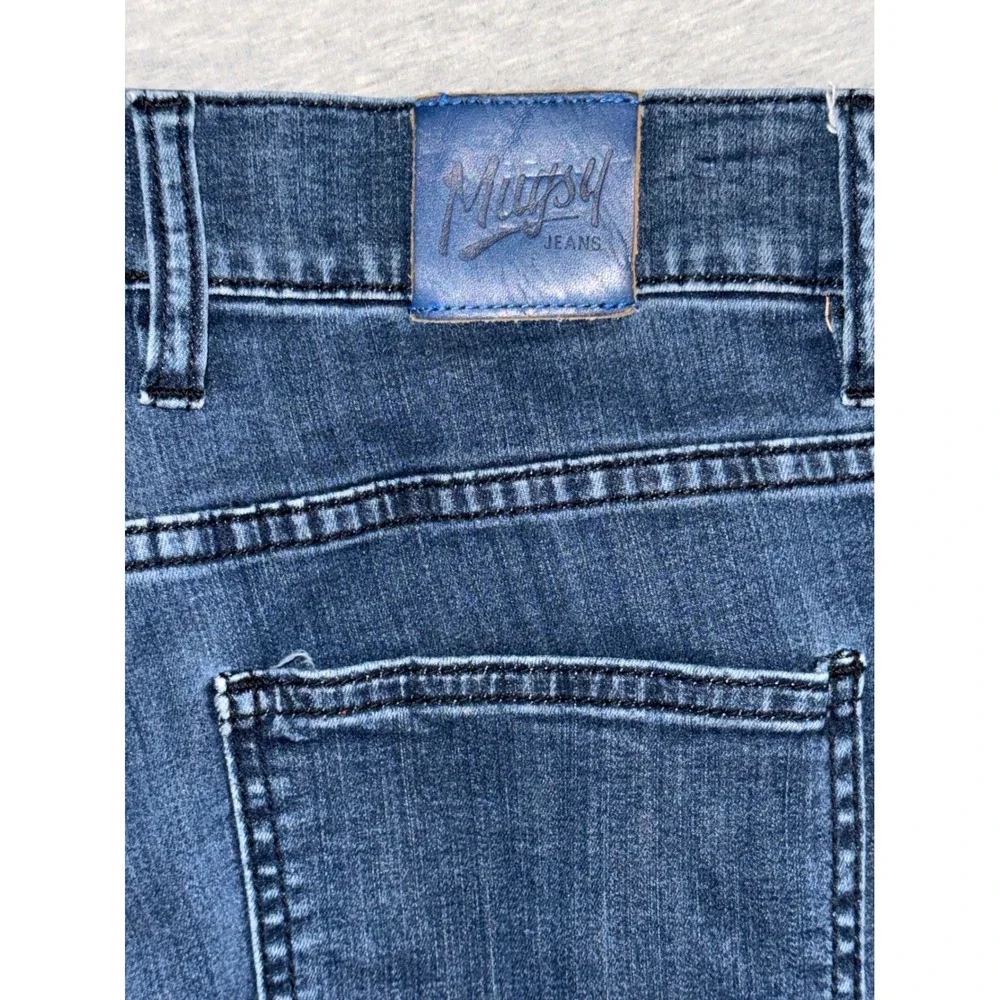 Mugsy Mens Studio Blues Slim Stretchy Jeans Size 35x30 Buttery Soft Streetwear